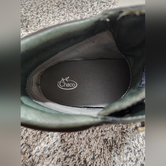 Chaco Green Hiking Boots Weatherproof Women's 9 - Picture 8 of 8